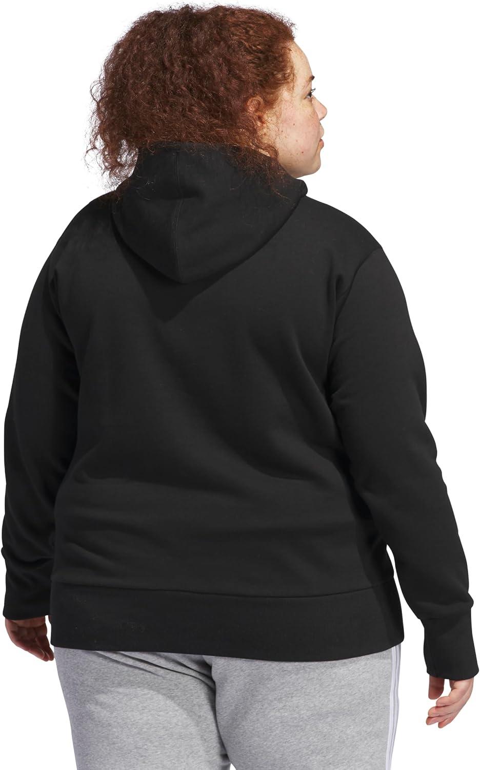 imageadidas womens All Szn Fleece Loose HoodieBlack