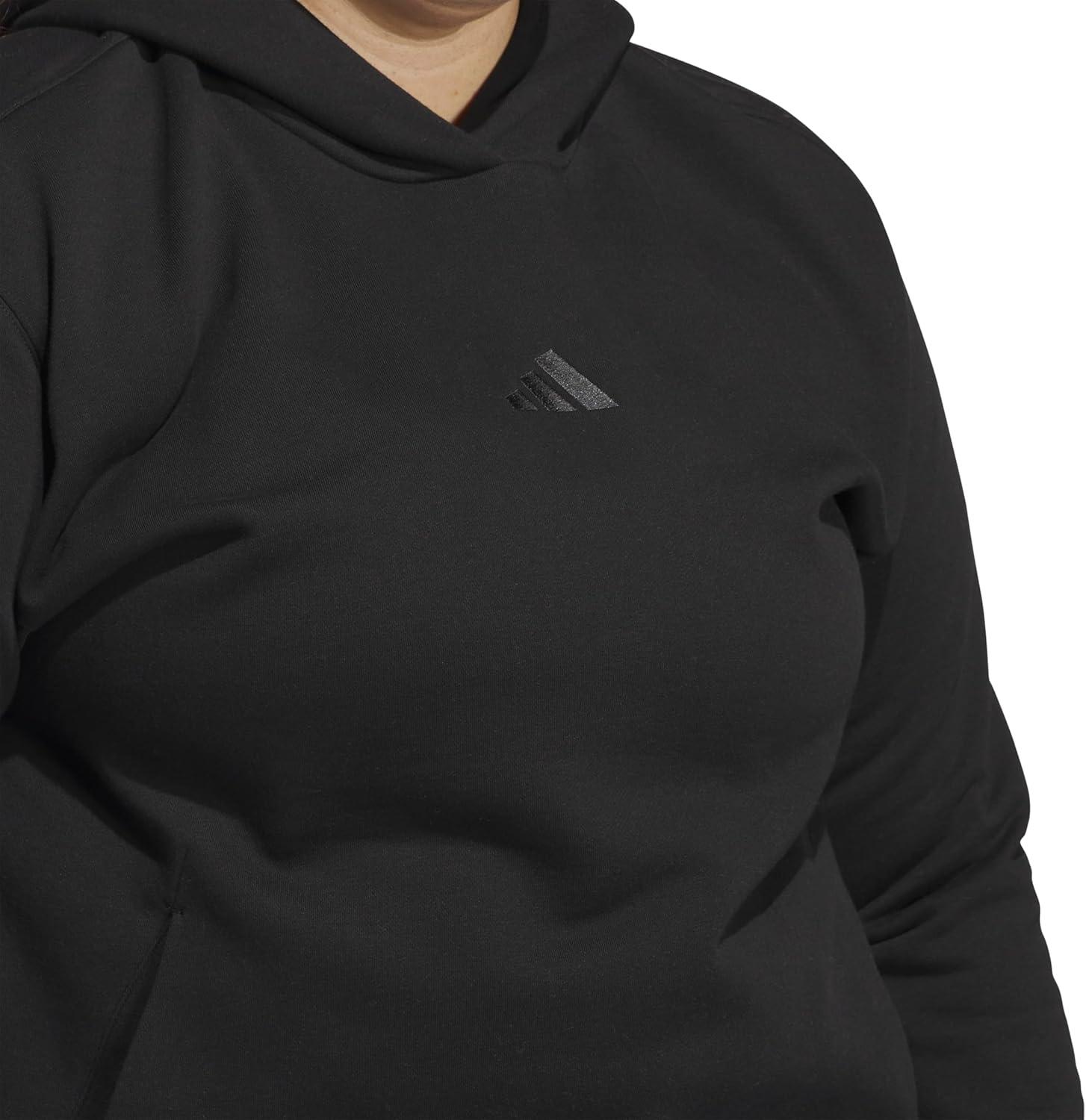 imageadidas womens All Szn Fleece Loose HoodieBlack