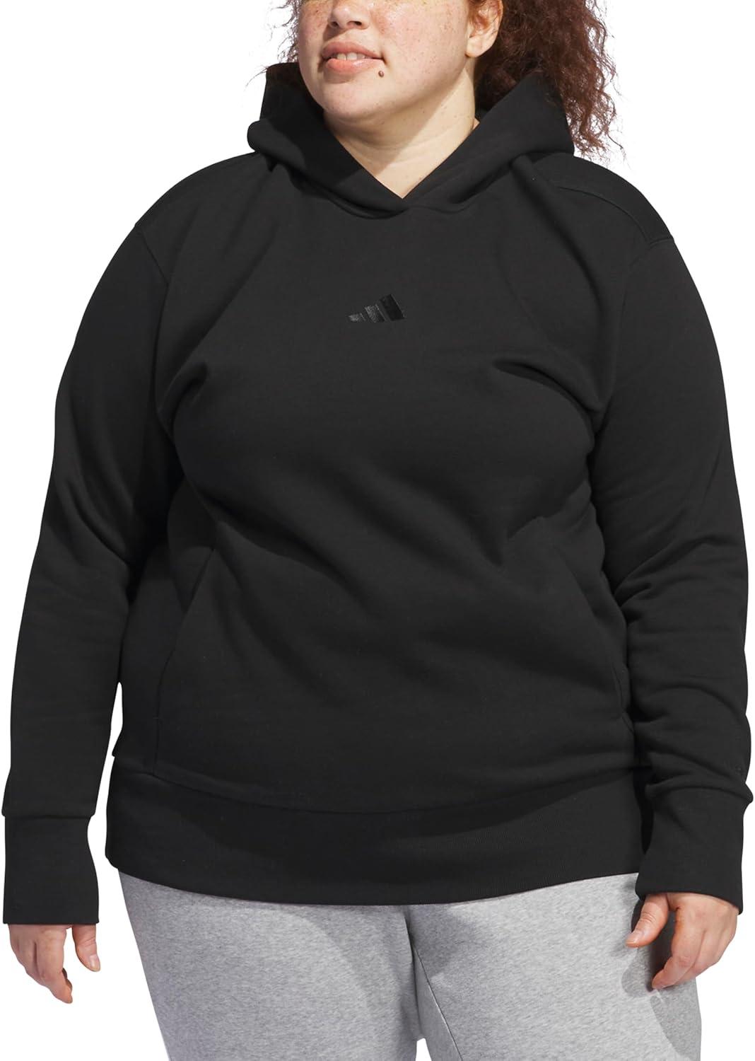 imageadidas womens All Szn Fleece Loose HoodieBlack