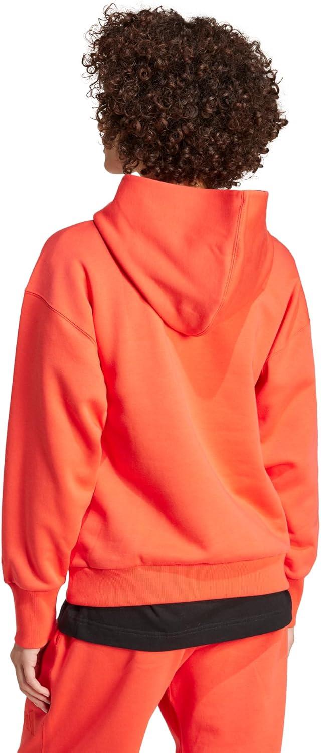 imageadidas womens All Szn Fleece Loose HoodieBright Red