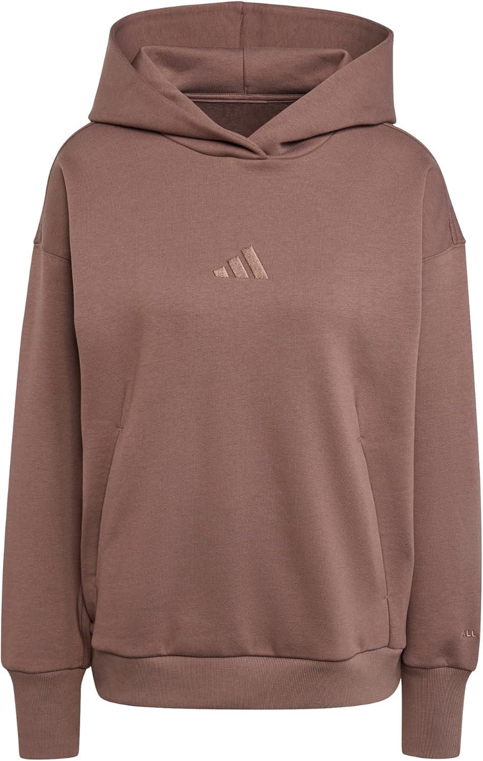 imageadidas womens All Szn Fleece Loose HoodieEarth Strata
