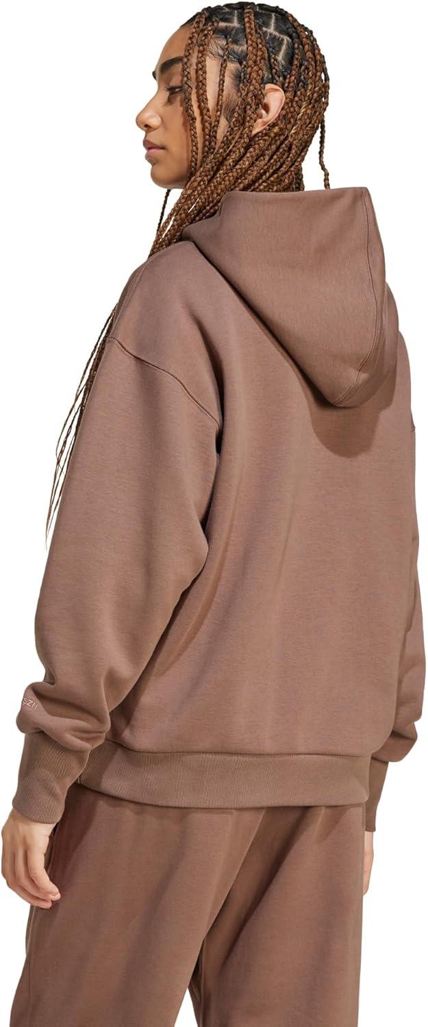 imageadidas womens All Szn Fleece Loose HoodieEarth Strata