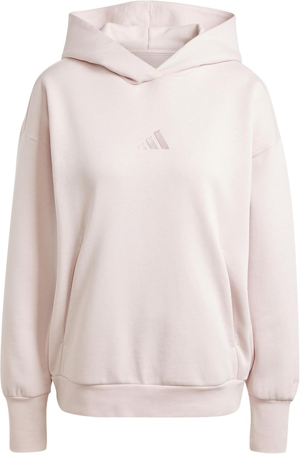 imageadidas womens All Szn Fleece Loose HoodieSandy Pink