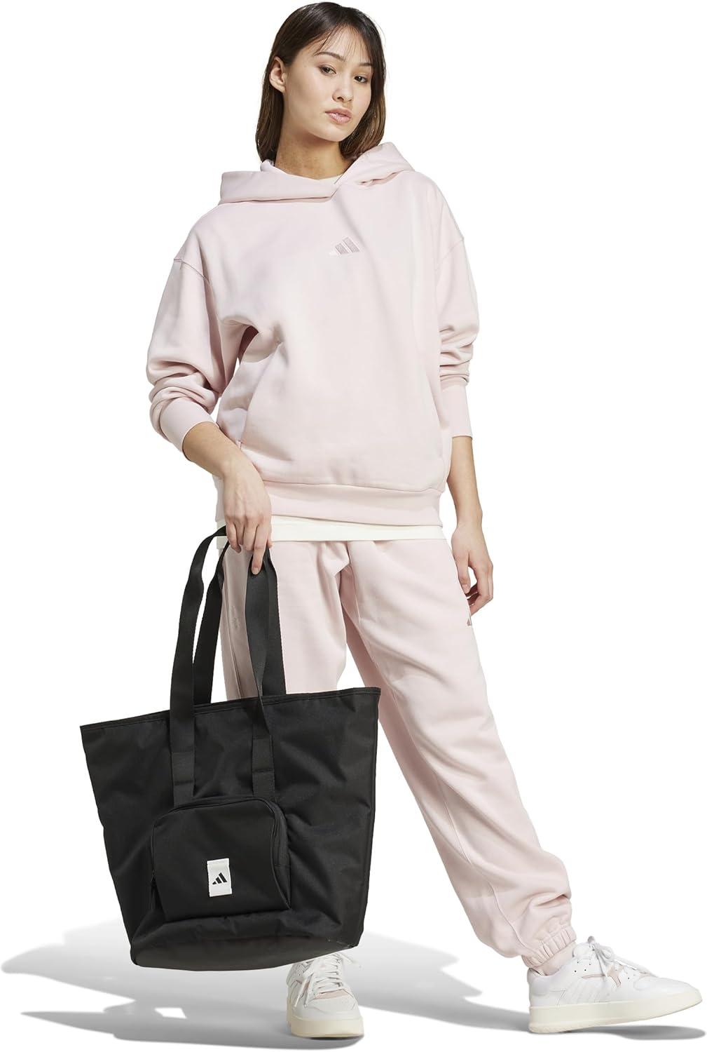 imageadidas womens All Szn Fleece Loose HoodieSandy Pink