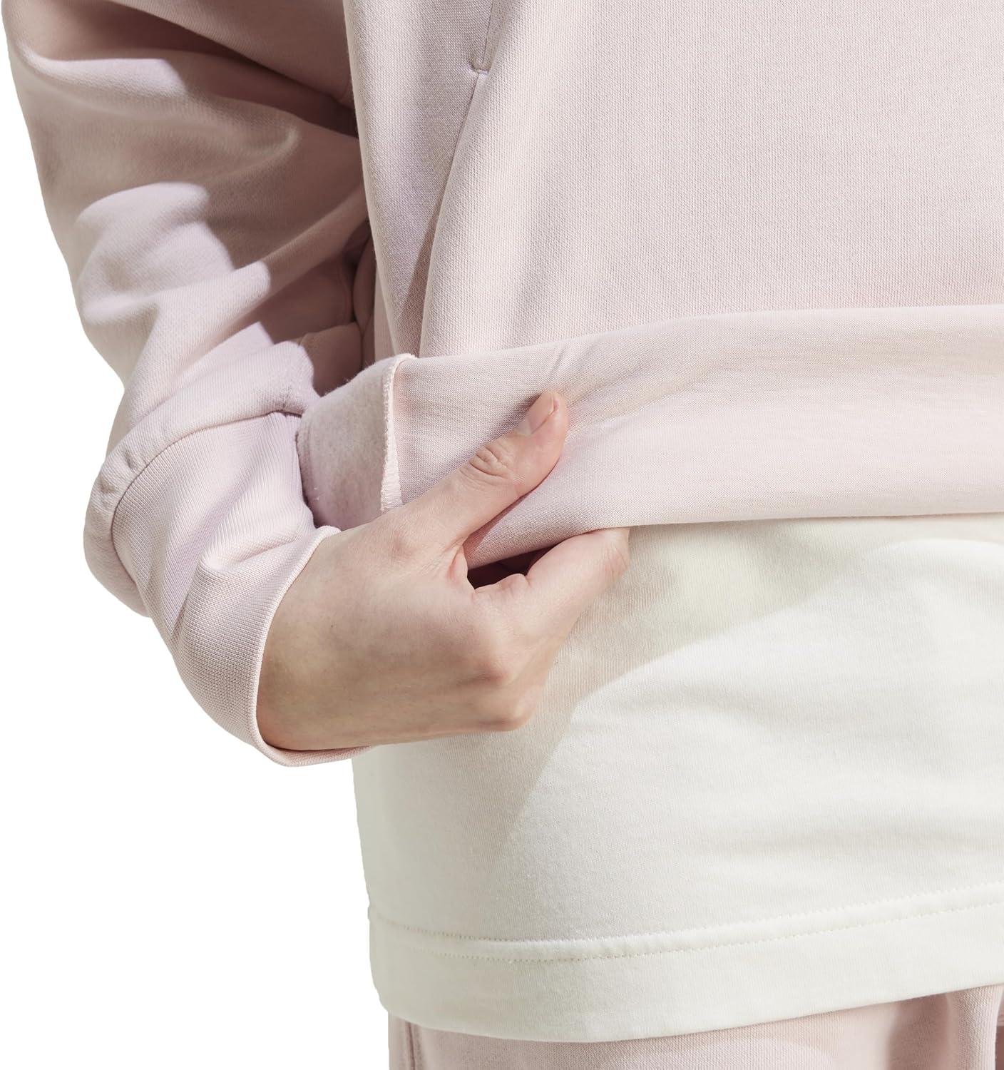 imageadidas womens All Szn Fleece Loose HoodieSandy Pink