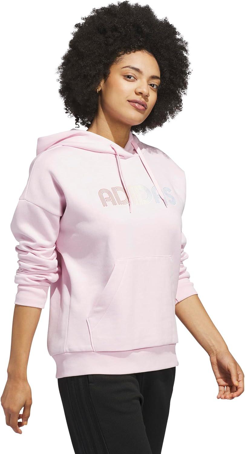 imageadidas womens Wordmark Graphic HoodieClear Pink