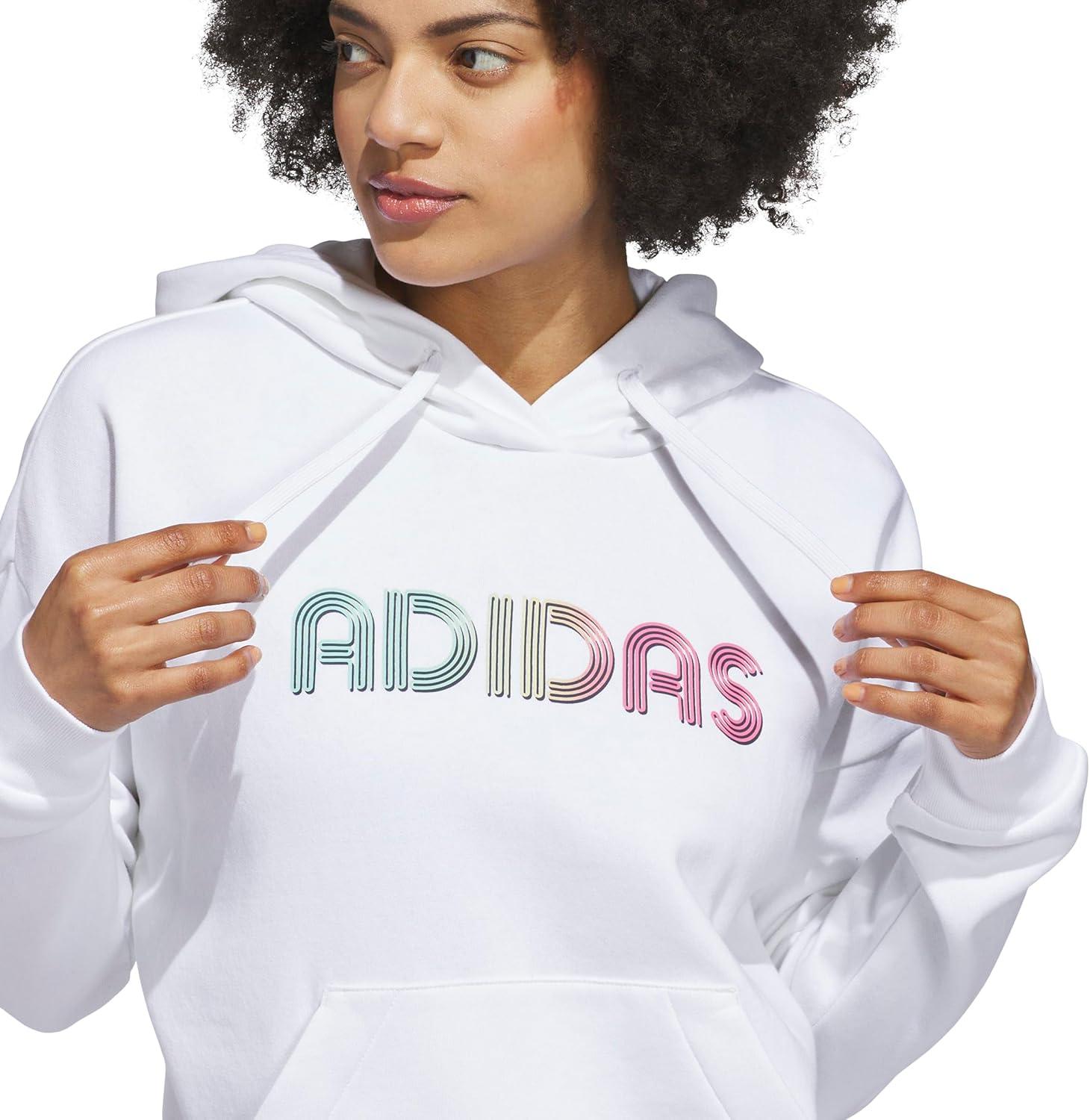 imageadidas womens Wordmark Graphic HoodieWhite