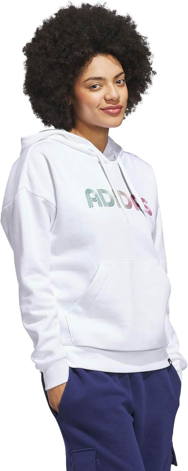 imageadidas womens Wordmark Graphic HoodieWhite