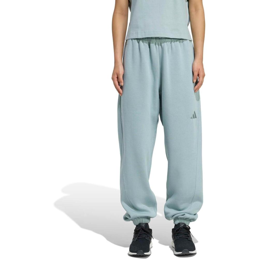 imageAdidas Womens All Szn Fleece Loose PantsWonder Sage