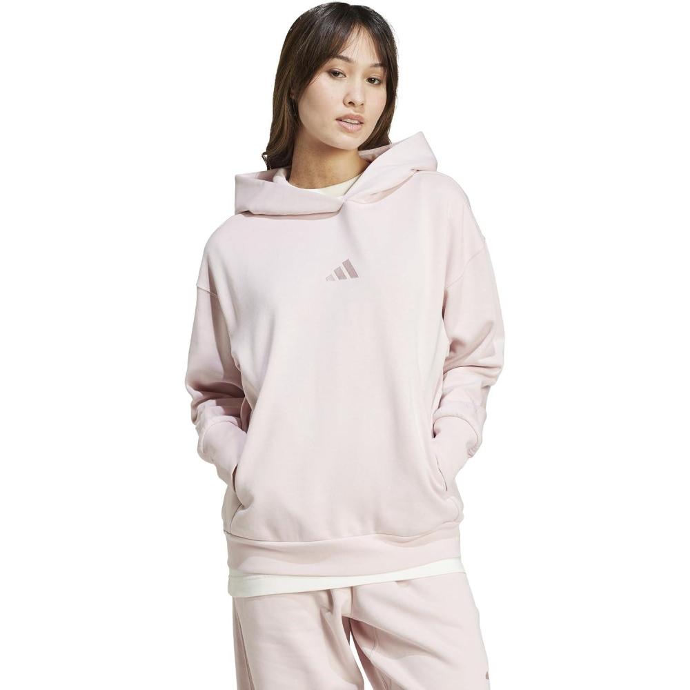 imageadidas womens All Szn Fleece Loose HoodieSandy Pink