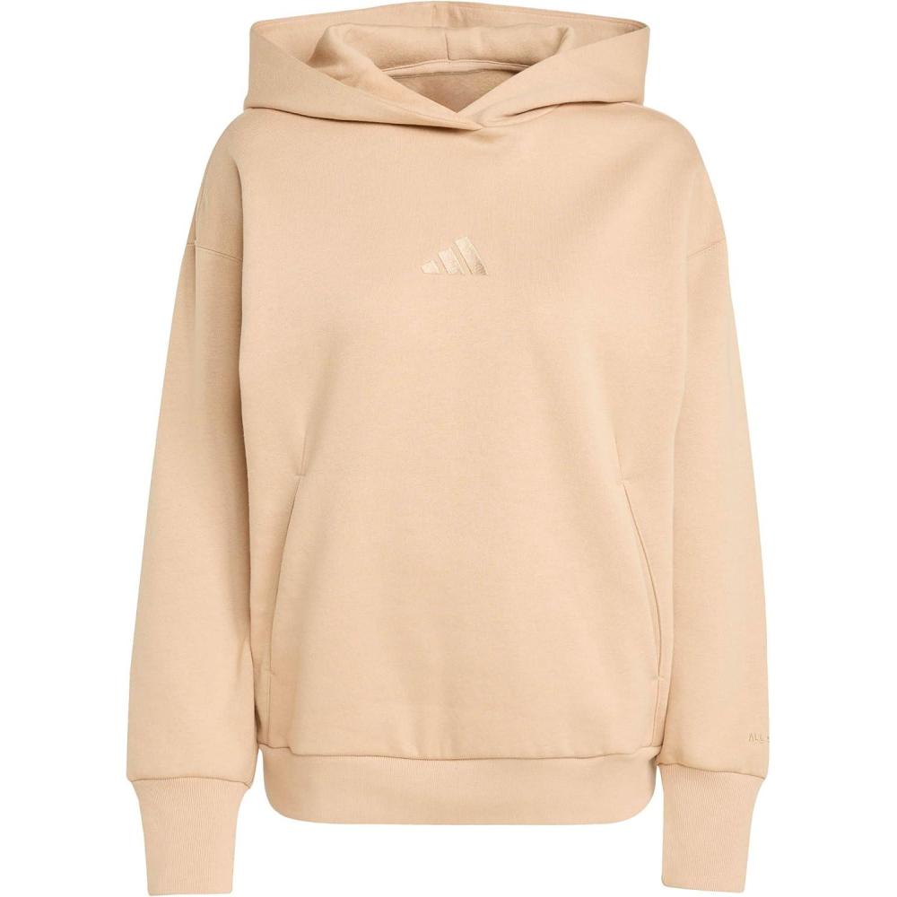 imageadidas womens All Szn Fleece Loose HoodieWarm Sandstone