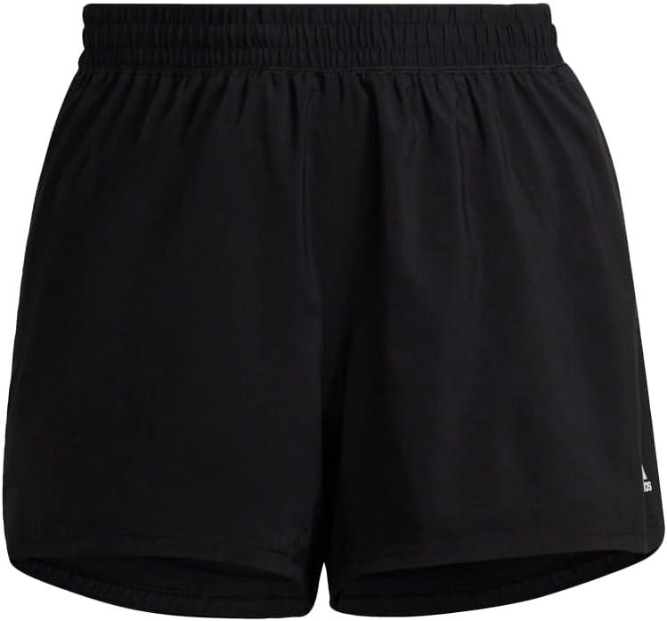 imageAdidas Womens 3Stripes Woven Shorts LegendBlackWhite