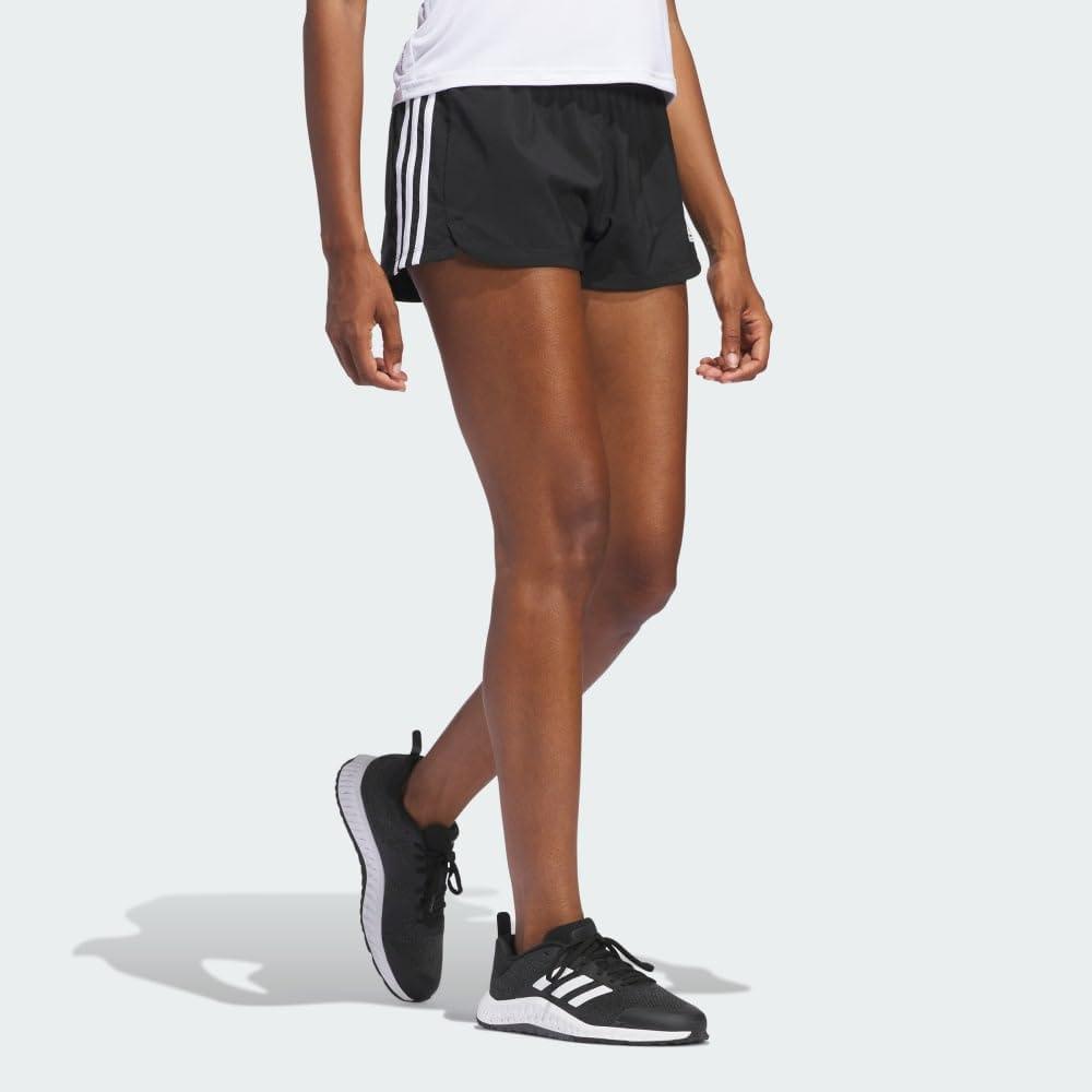 imageAdidas Womens 3Stripes Woven Shorts LegendCore BlackCore White
