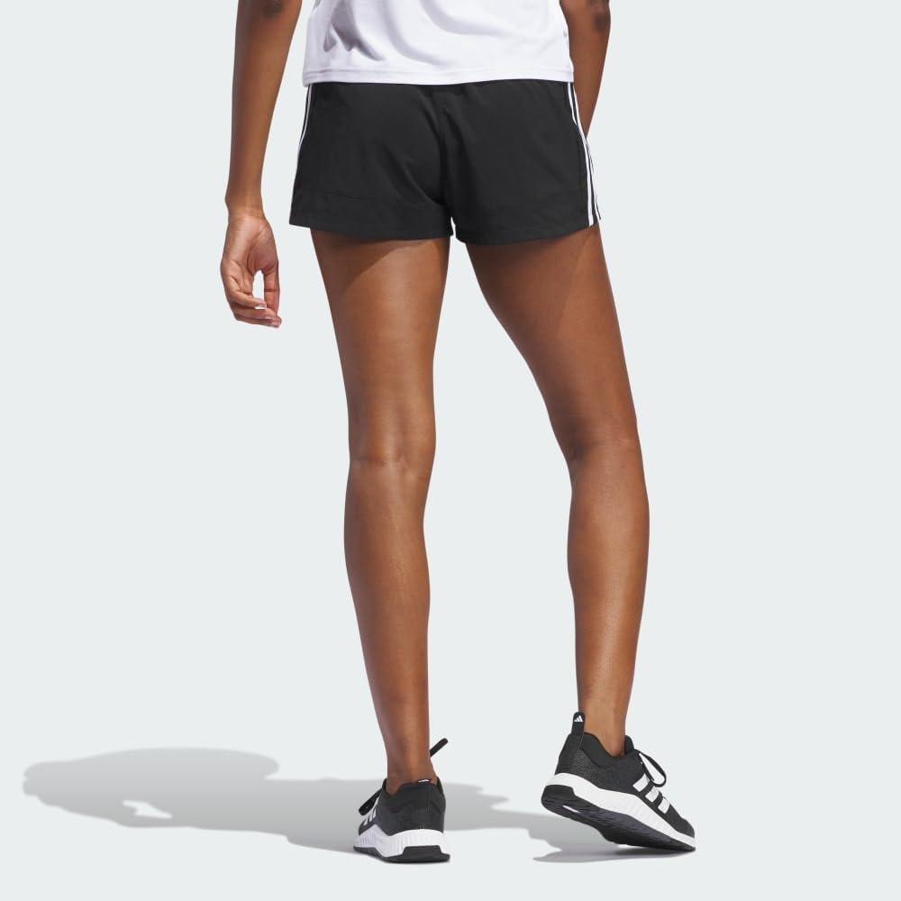 imageAdidas Womens 3Stripes Woven Shorts LegendCore BlackCore White