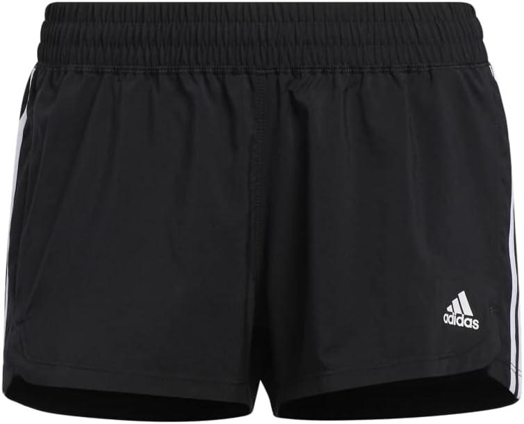 imageAdidas Womens 3Stripes Woven Shorts LegendCore BlackCore White