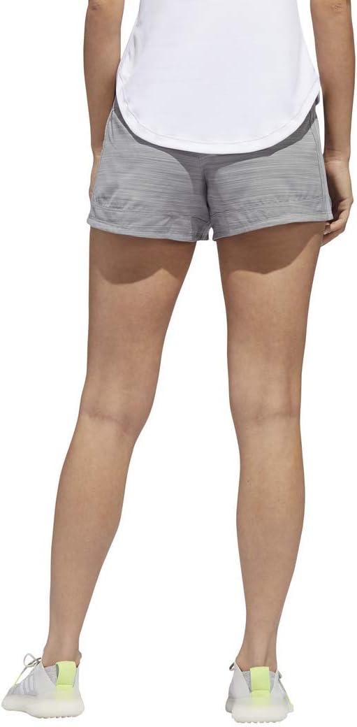 imageAdidas Womens 3Stripes Woven Shorts LegendMedium Grey HeatherBlack