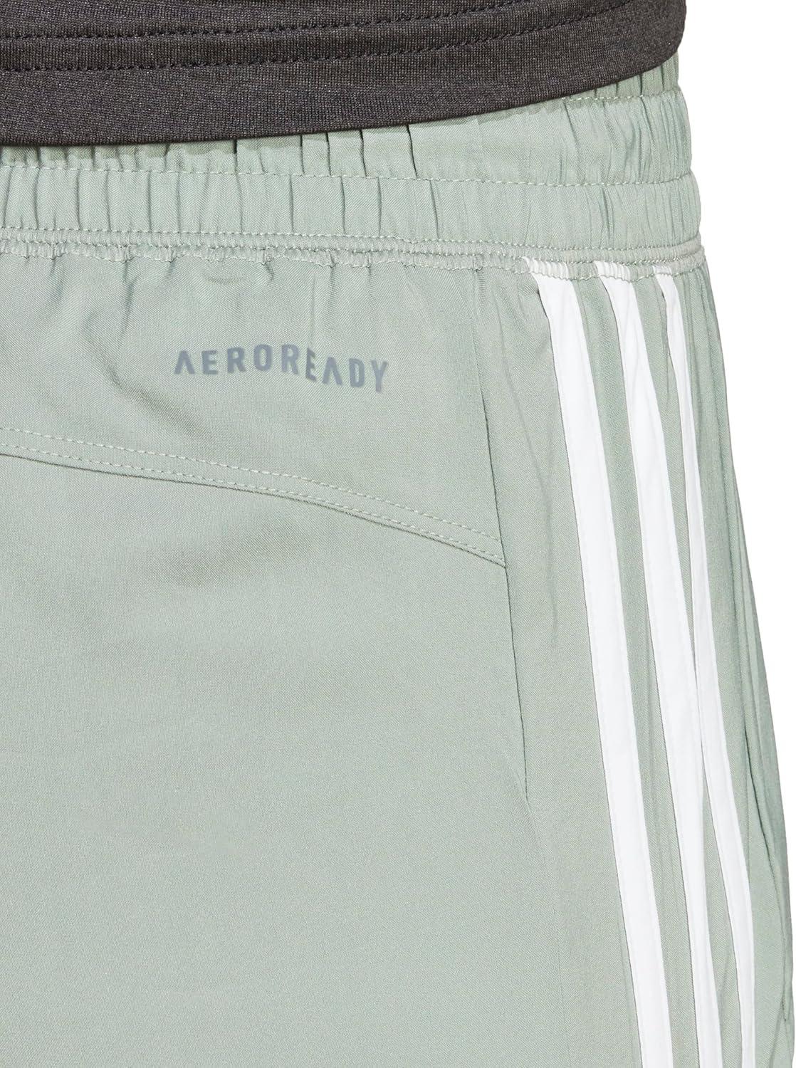 imageAdidas Womens 3Stripes Woven Shorts LegendSilver GreenWhite