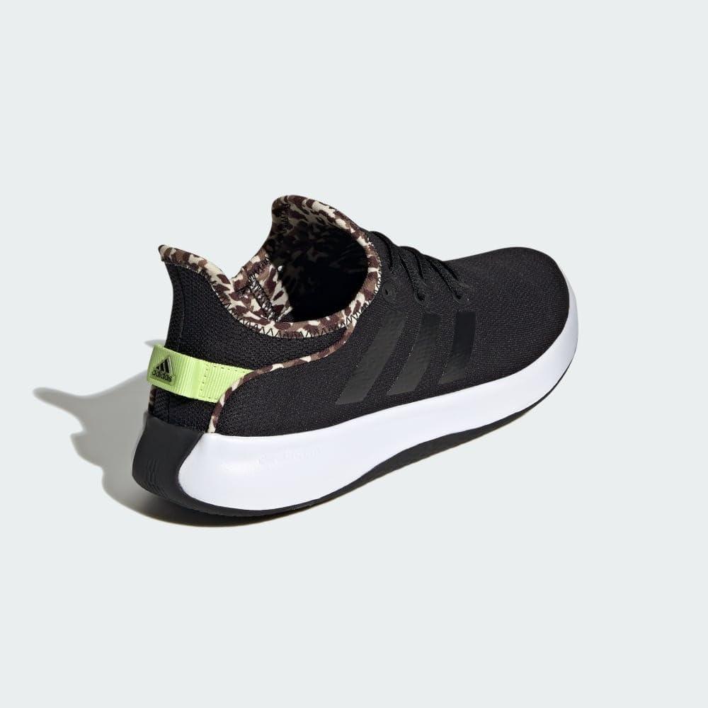 imageAdidas Womens Cloudfoam Pure Sportswear SneakersSneakerBlackBlackPulse Lime
