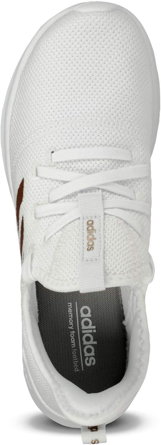 imageAdidas Womens Cloudfoam Pure Sportswear SneakersSneakerFtwr White Tactile Gold Met F17 Metal Grey