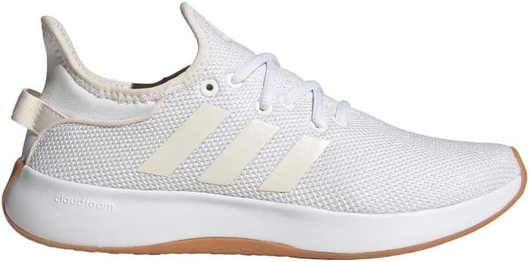 imageAdidas Womens Cloudfoam Pure Sportswear SneakersSneakerWhiteChalk WhiteZero Metallic