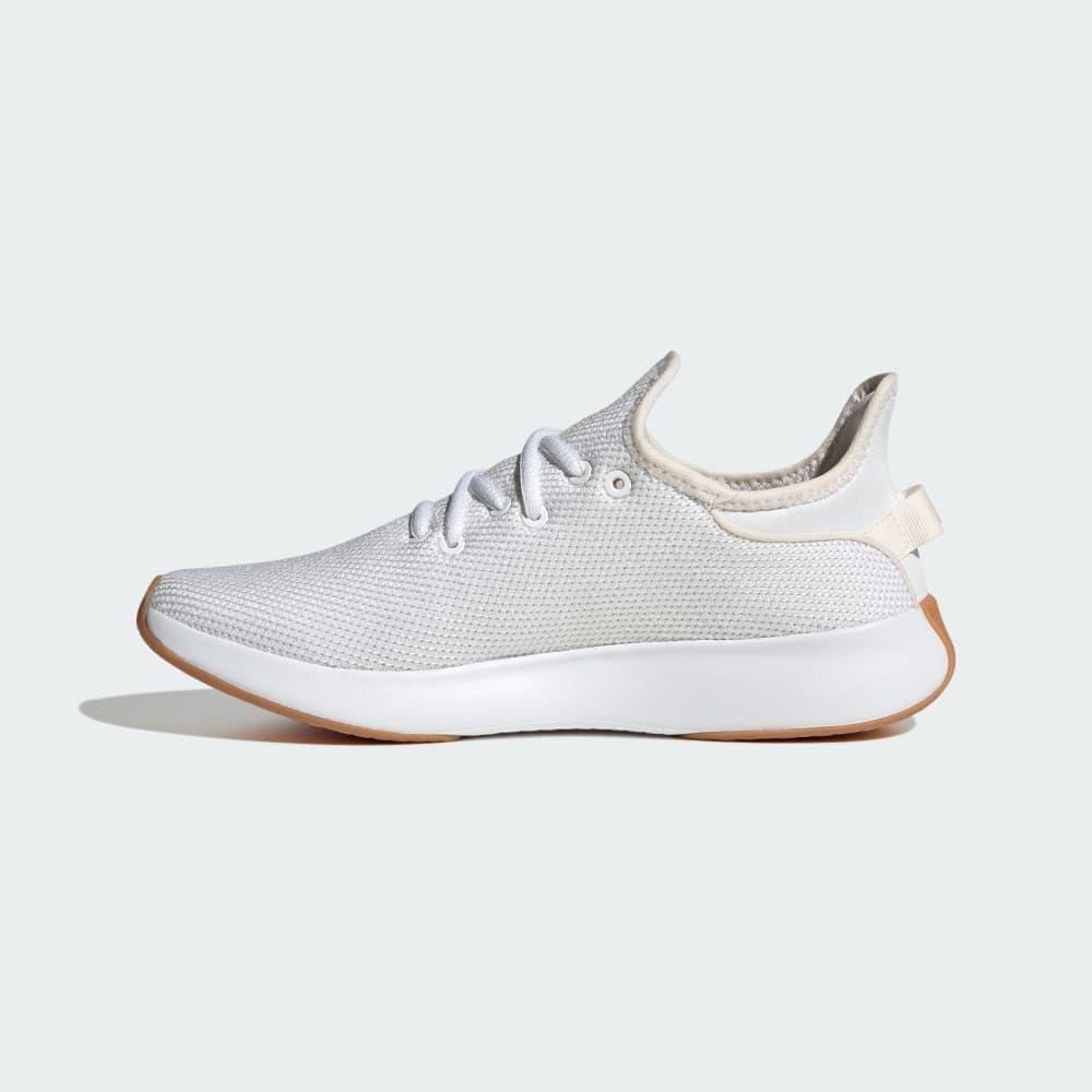 imageAdidas Womens Cloudfoam Pure Sportswear SneakersSneakerWhiteChalk WhiteZero Metallic