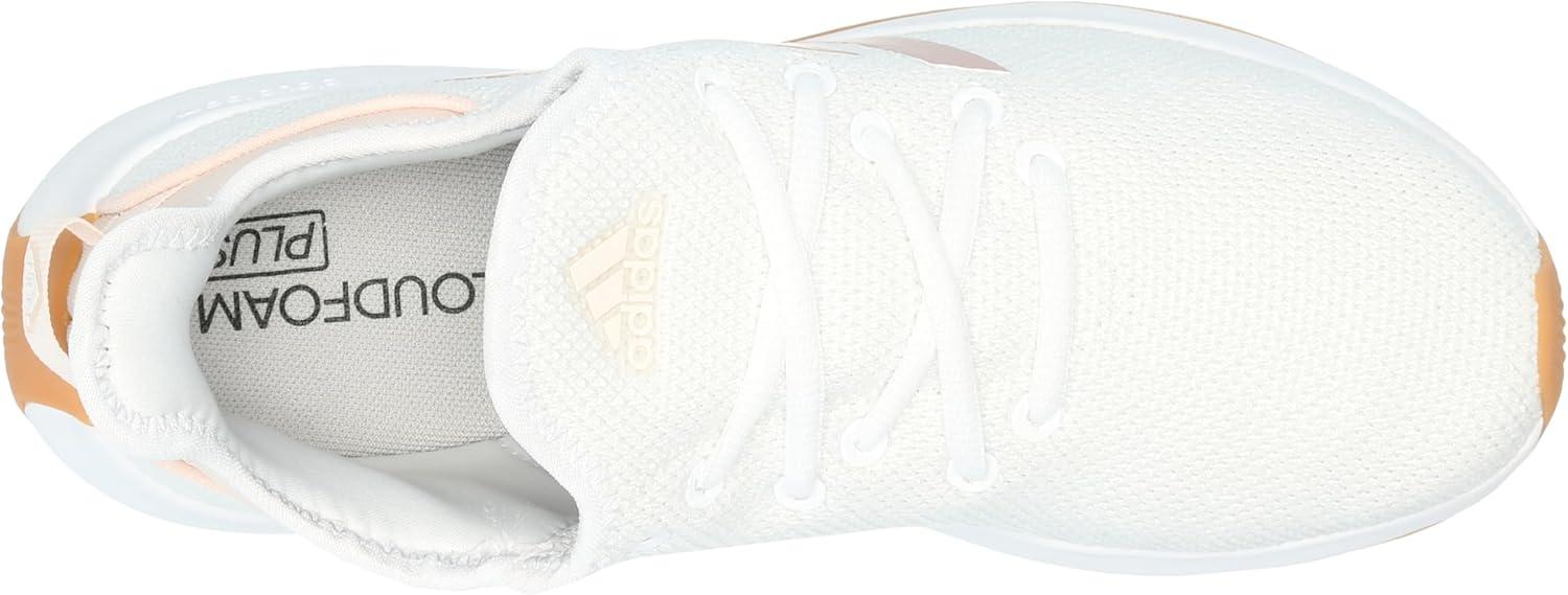 imageAdidas Womens Cloudfoam Pure Sportswear SneakersSneakerWhiteSandy Pink MetWonder Quartz