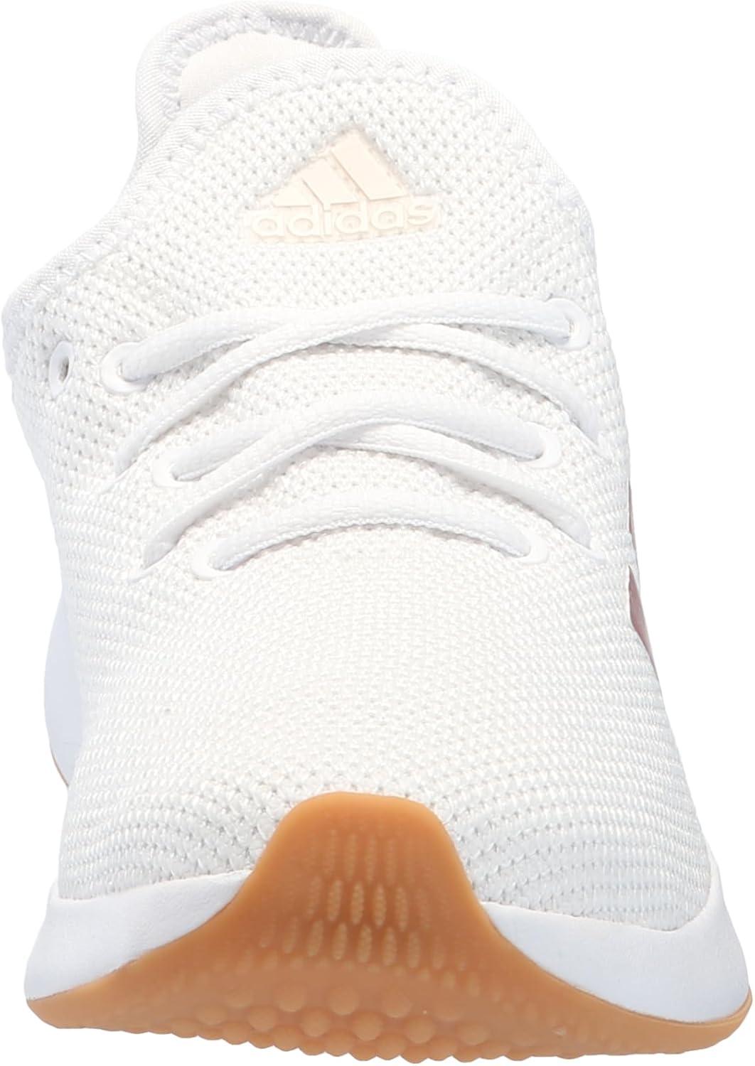 imageAdidas Womens Cloudfoam Pure Sportswear SneakersSneakerWhiteSandy Pink MetWonder Quartz