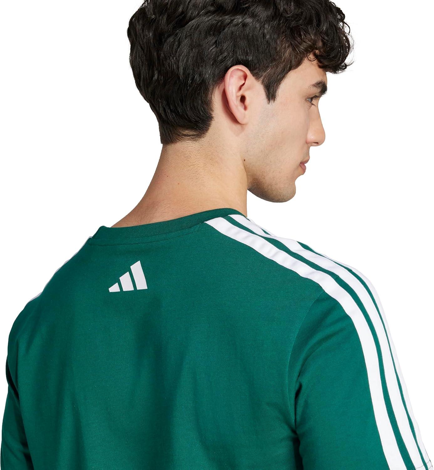 imageAdidas Mens Essentials 3Stripes French Terry PantsCollegiate Green