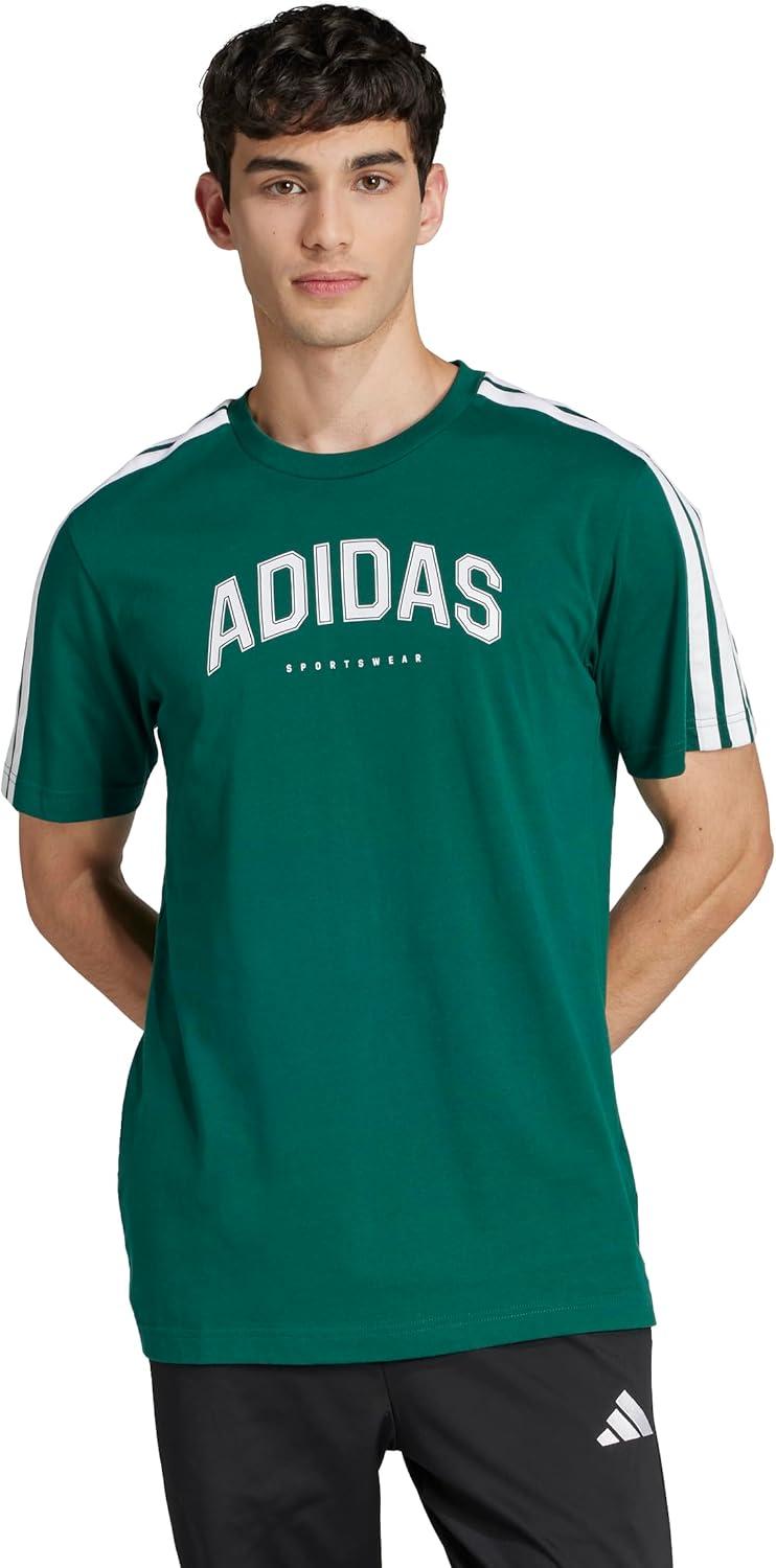 imageAdidas Mens Essentials 3Stripes French Terry PantsCollegiate Green