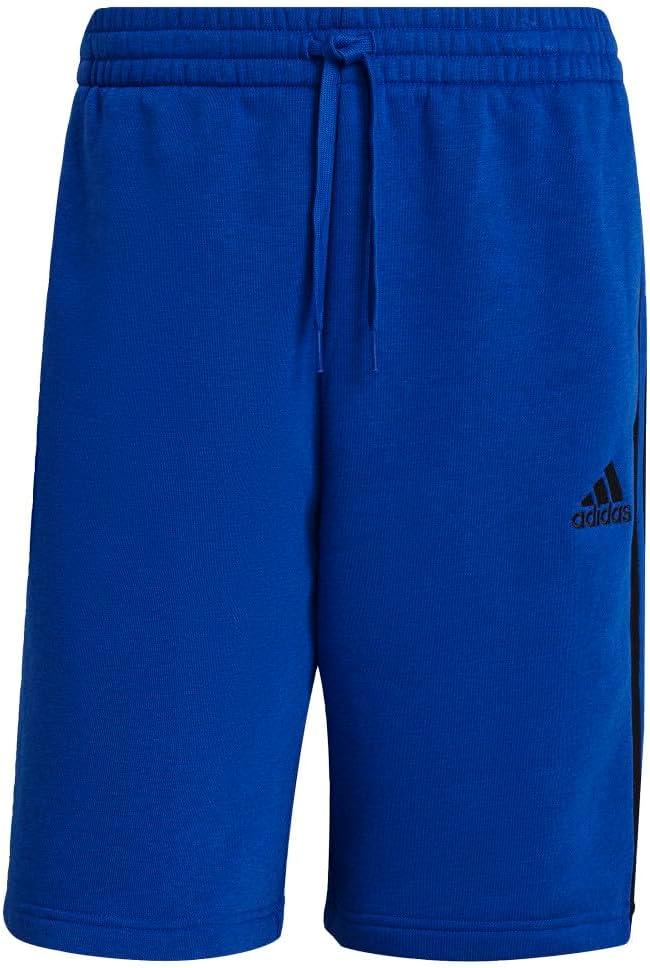 imageadidas Mens Essentials Fleece 3Stripes ShortsTeam Royal BlueBlack