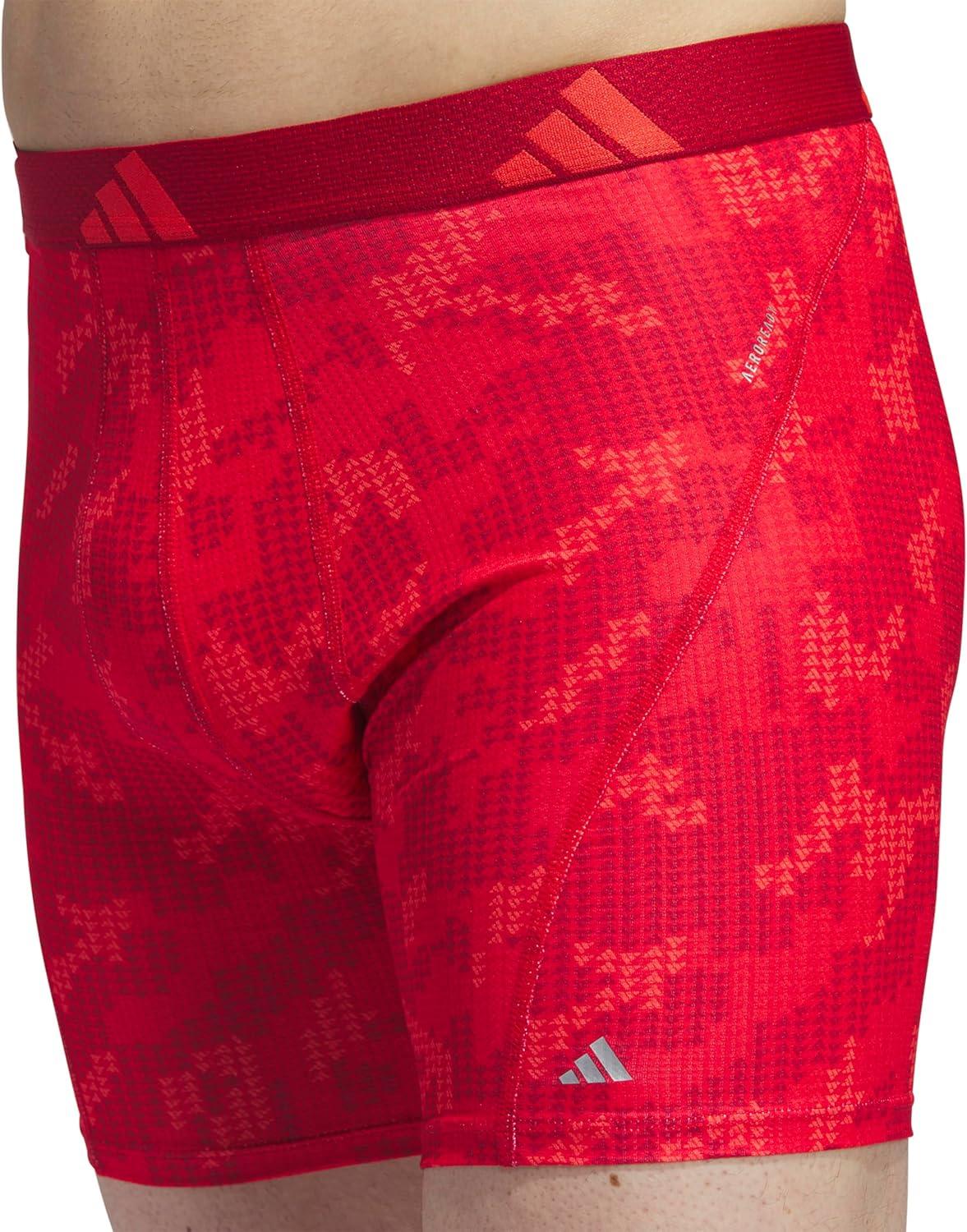 imageadidas Mens Performance Athletic Mesh Boxer Brief Underwear Moisture Wicking Sport Comfort 3PackDigi Camo Better Scarletbright RedBetter ScarletBright Red