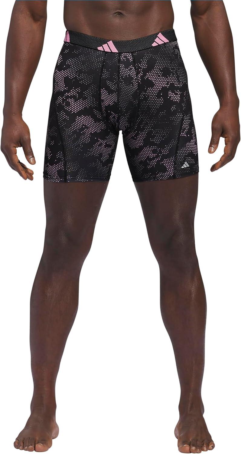 imageadidas Mens Performance Athletic Mesh Boxer Brief Underwear Moisture Wicking Sport Comfort 3PackDrifttrue PinkblackTrue PinkBlack