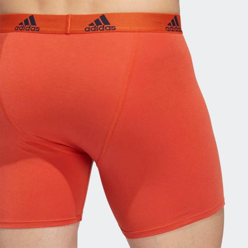 imageadidas Mens Performance Stretch Cotton Boxer Briefs Mens Underwear Boxer Brief Soft Stretch Superior Comfort 3PackPreloved BlueLegend Ink BluePreloved Red