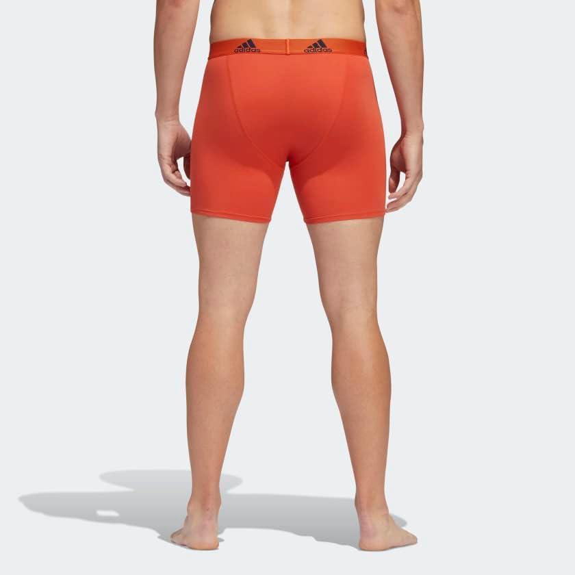 imageadidas Mens Performance Stretch Cotton Boxer Briefs Mens Underwear Boxer Brief Soft Stretch Superior Comfort 3PackPreloved BlueLegend Ink BluePreloved Red