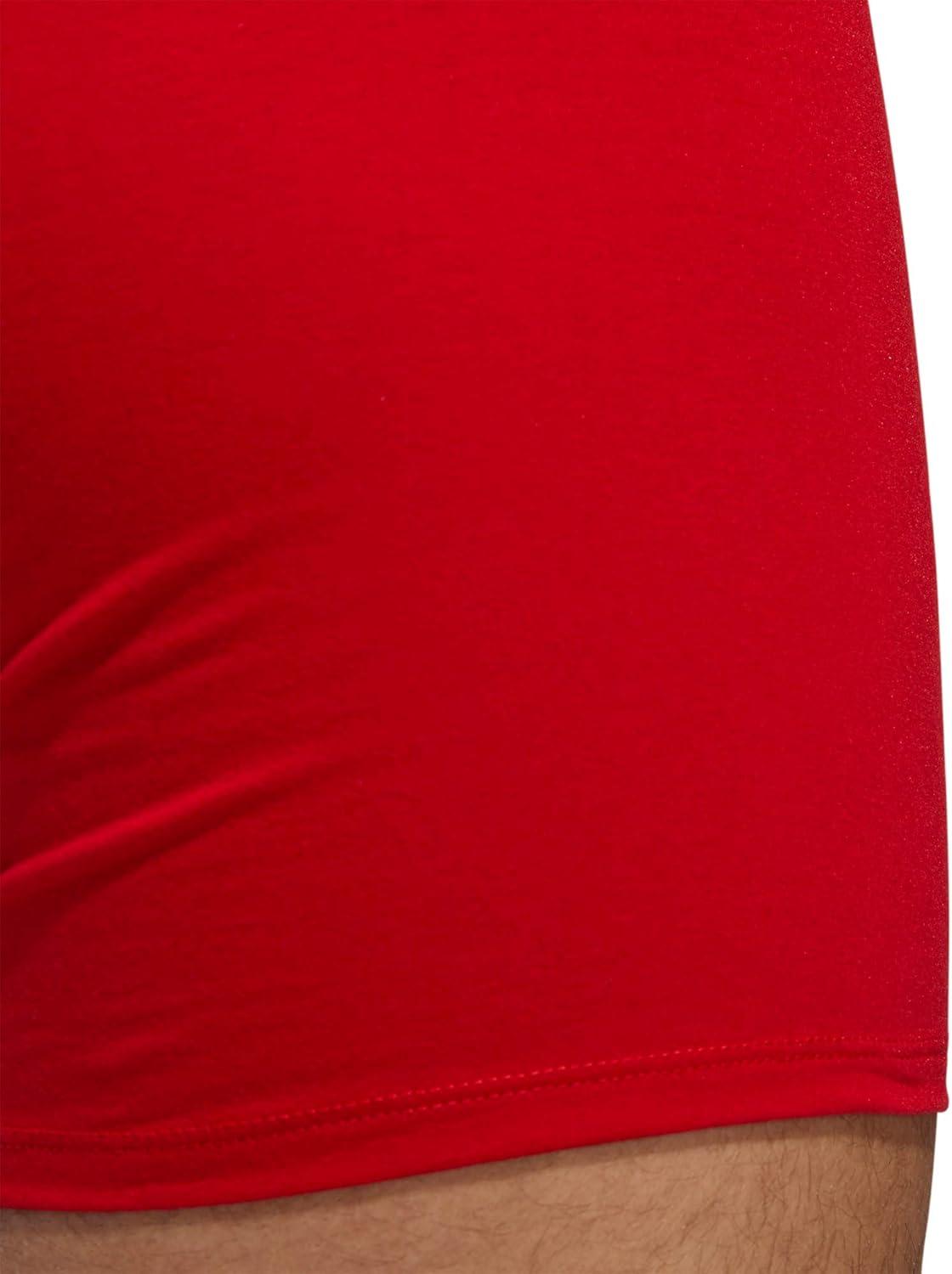 imageadidas Mens Performance Stretch Cotton Boxer Briefs Mens Underwear Boxer Brief Soft Stretch Superior Comfort 3PackScarlet RedBlackOnix Grey