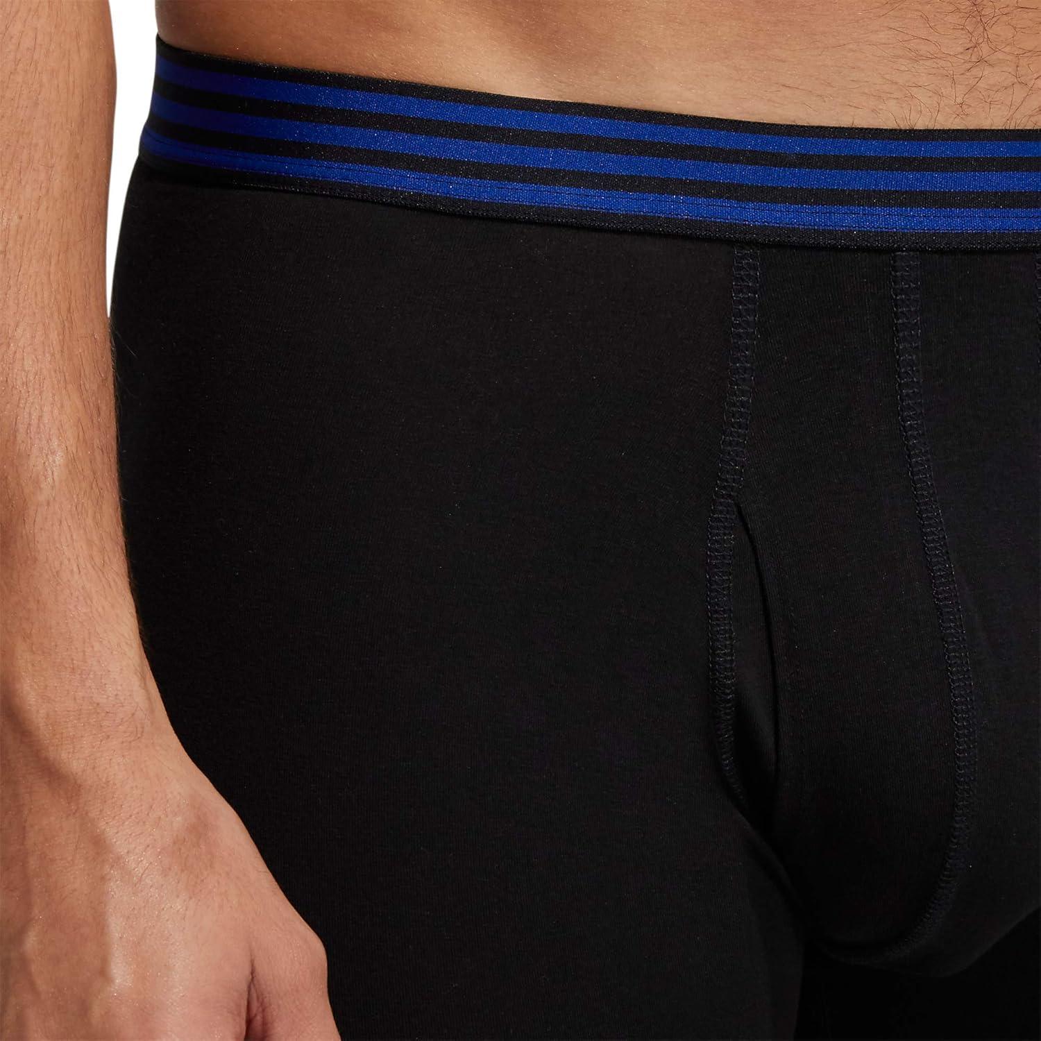imageadidas mens Core Stretch Cotton Boxer Brief Underwear 4packBlackCollegiate Royal BlueOnix Grey