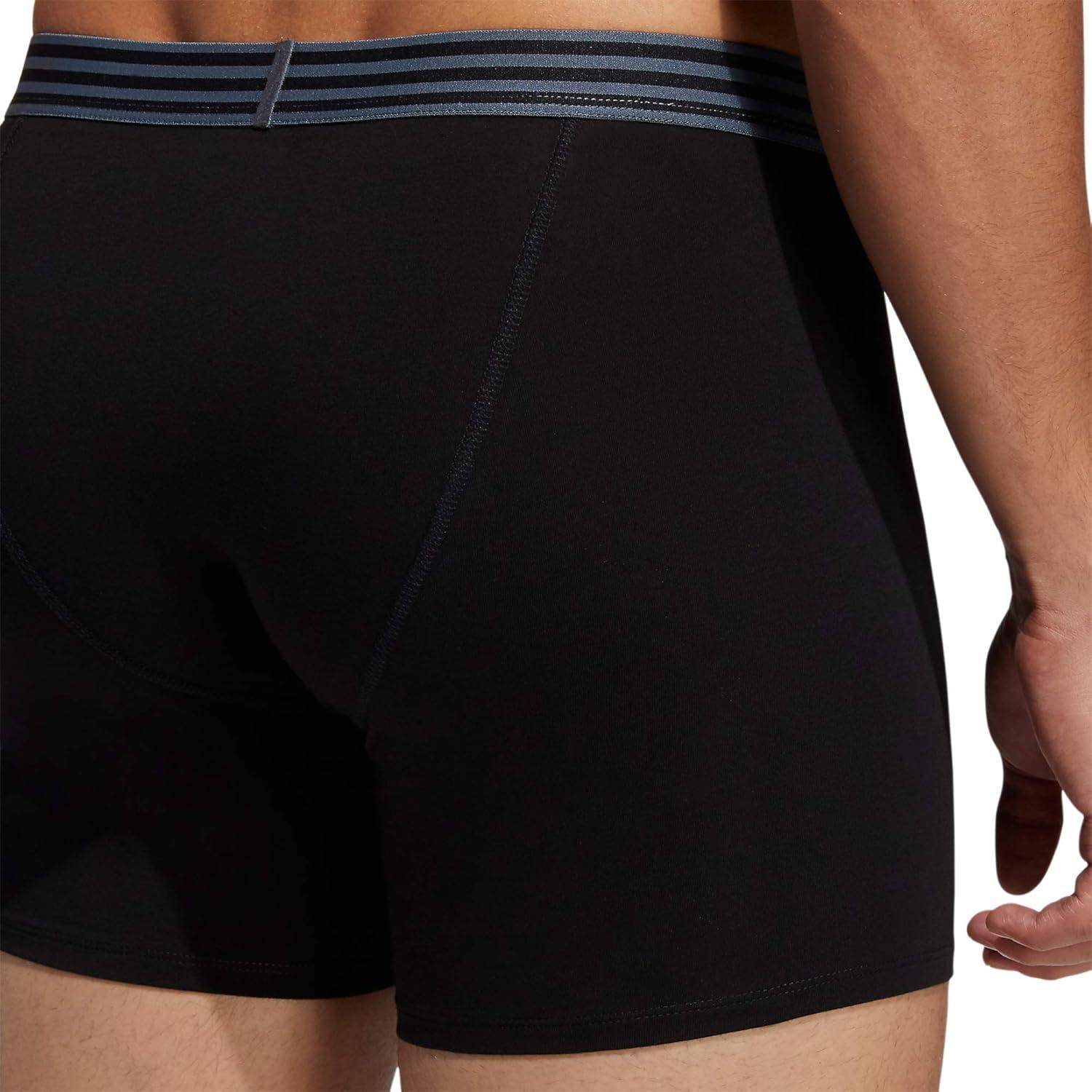 imageadidas mens Core Stretch Cotton Boxer Brief Underwear 4packBlackPower RedOnix Grey