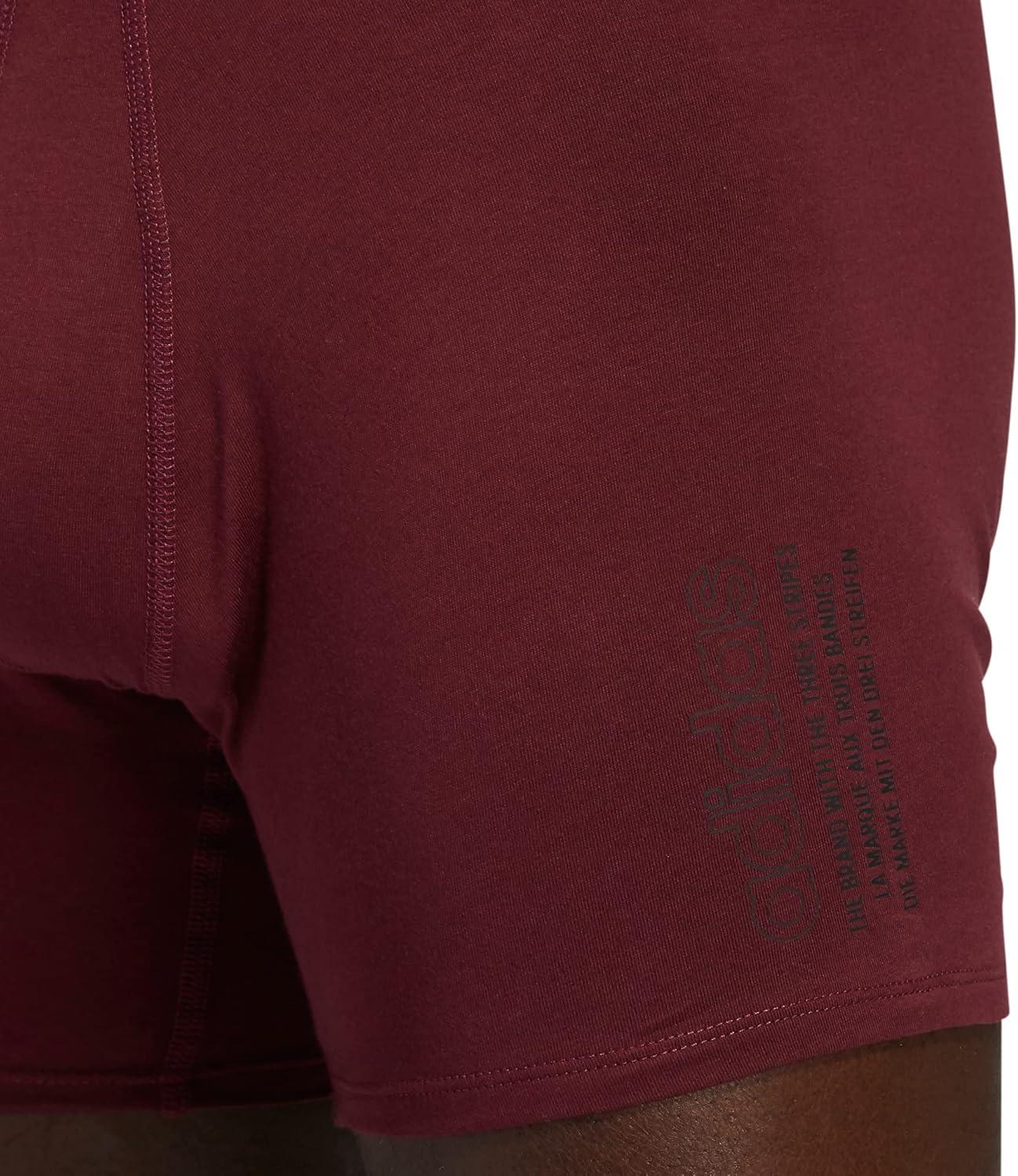 imageadidas mens Core Stretch Cotton Boxer Brief Underwear 4packShadow RedBlackGrey