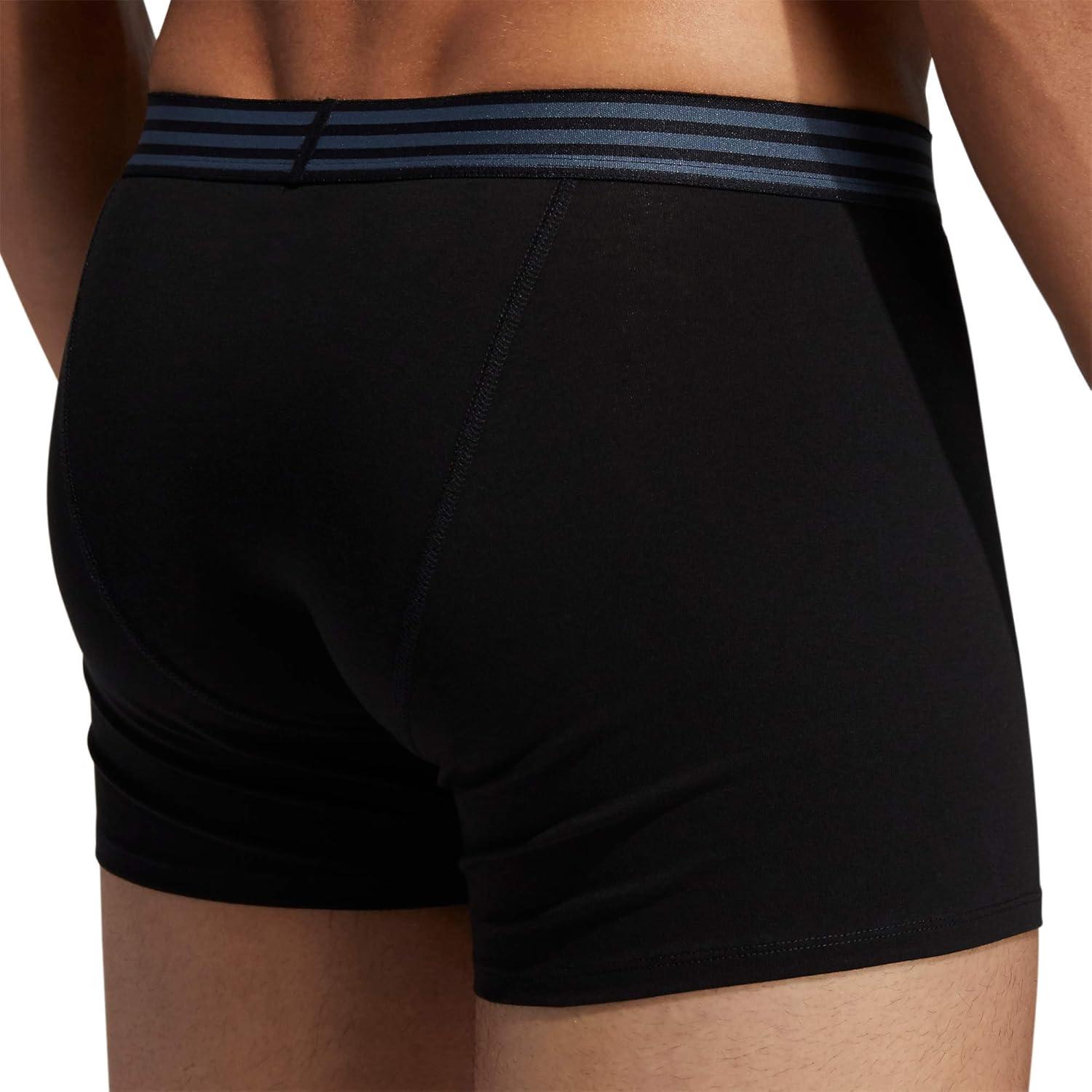 imageadidas mens Core Stretch Cotton Trunks Underwear 4packBlackOnix GreyGrey