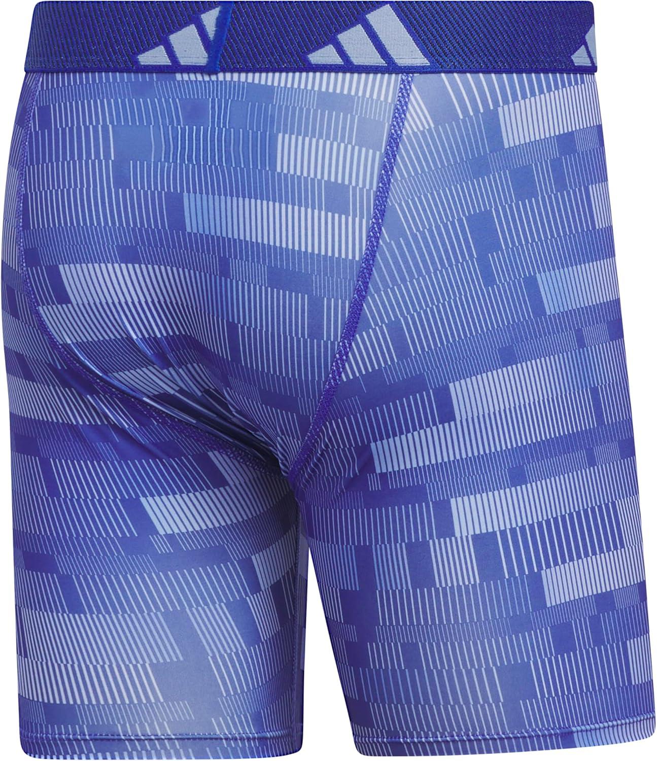 imageadidas mens Performance Boxer Brief Underwear 1packHaste Blue Sparkblue Fusionsemi Lucid BlueSemi Lucid BlueBlue Spark
