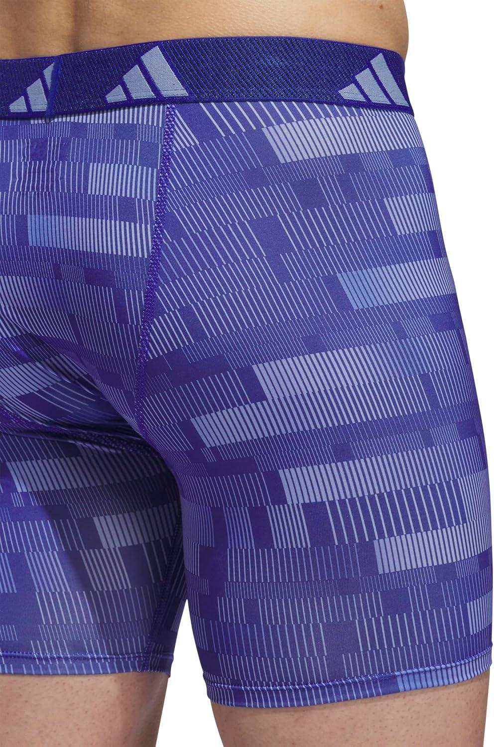 imageadidas mens Performance Boxer Brief Underwear 1packHaste Blue Sparkblue Fusionsemi Lucid BlueSemi Lucid BlueBlue Spark