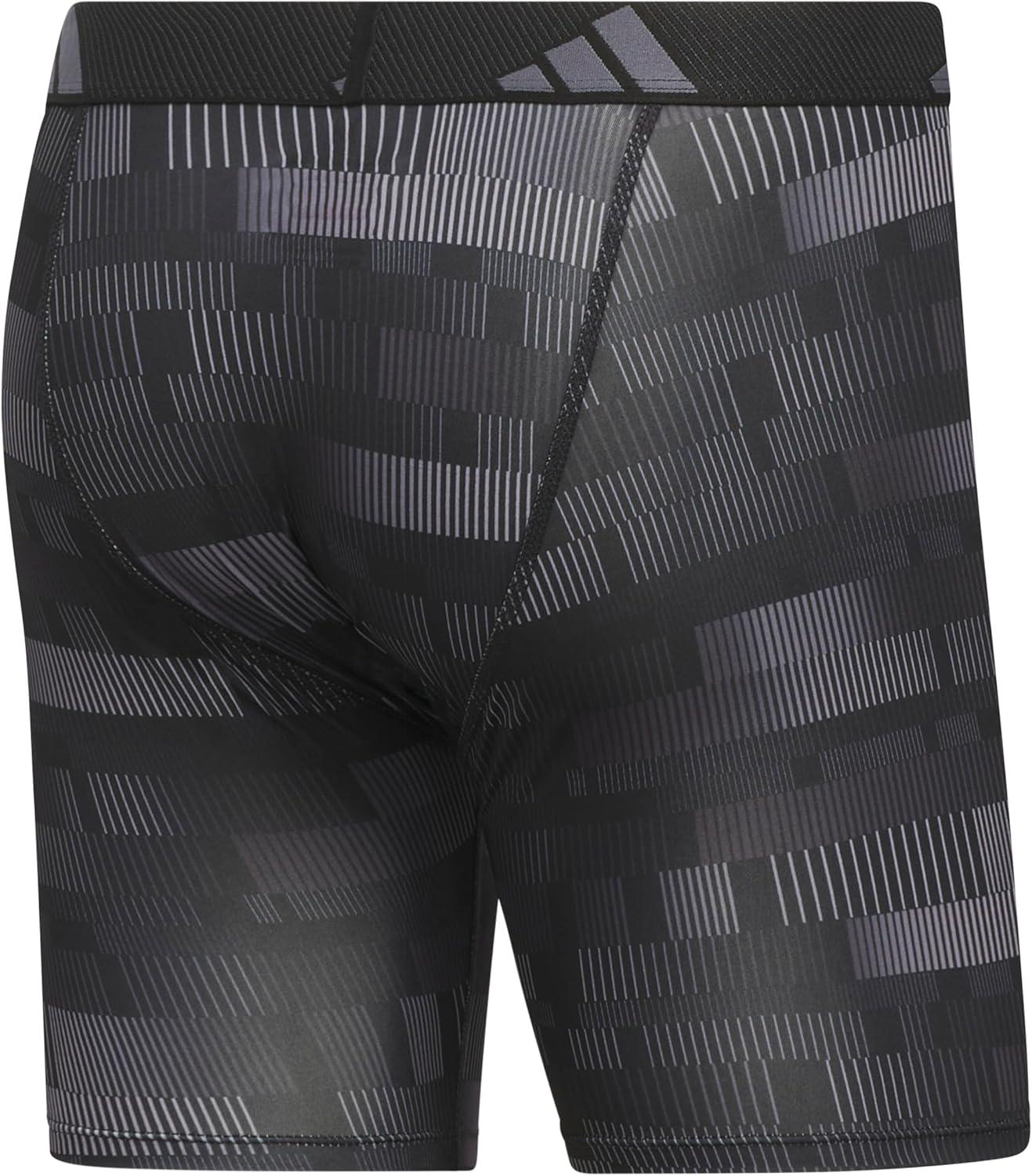 imageadidas mens Performance Boxer Brief Underwear 1packHaste GreycarbonblackOnix GreyBlack