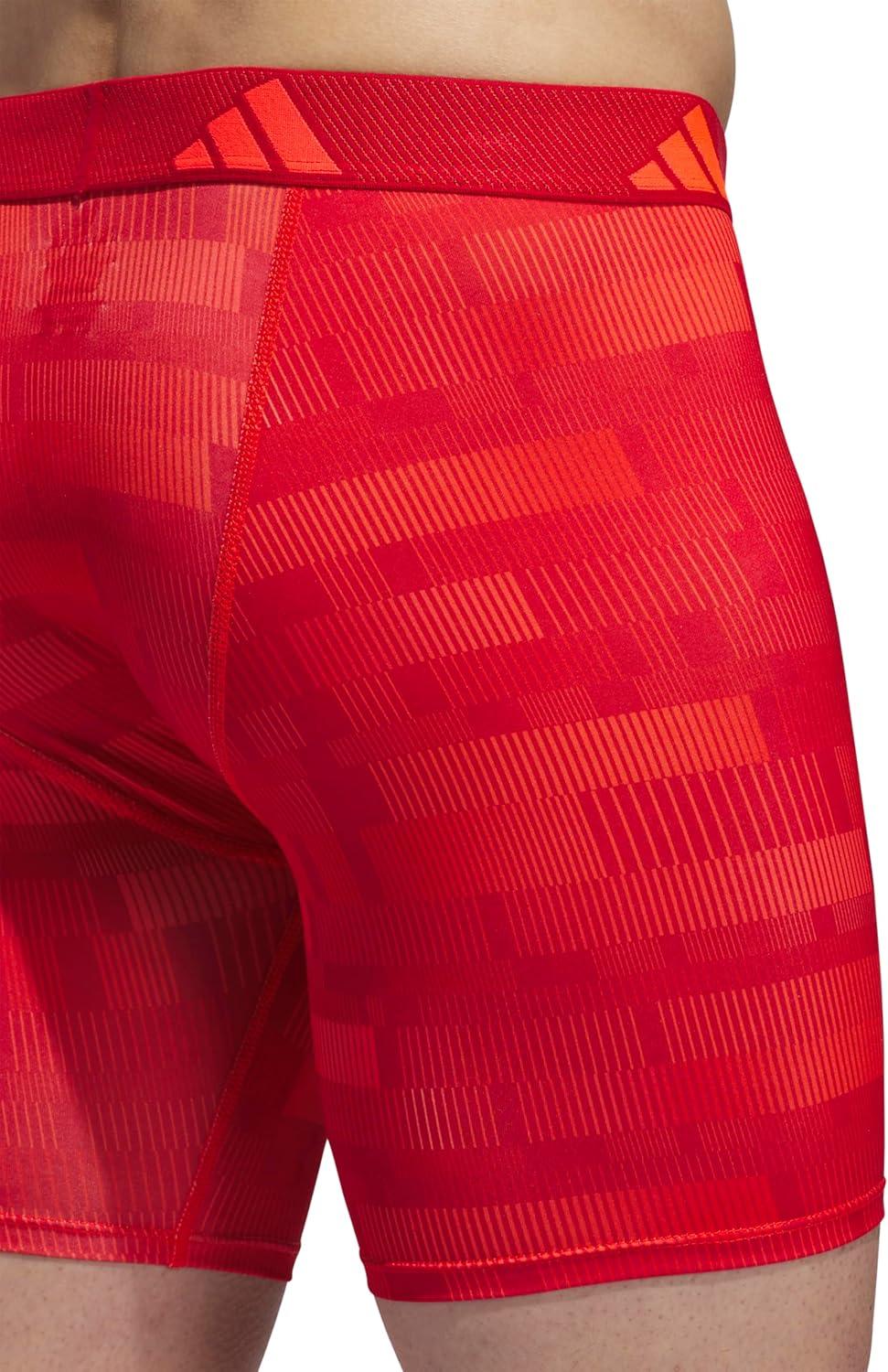 imageadidas mens Performance Boxer Brief Underwear 1packHaste Solar Redbright Redbetter ScarletBright RedSolar Red
