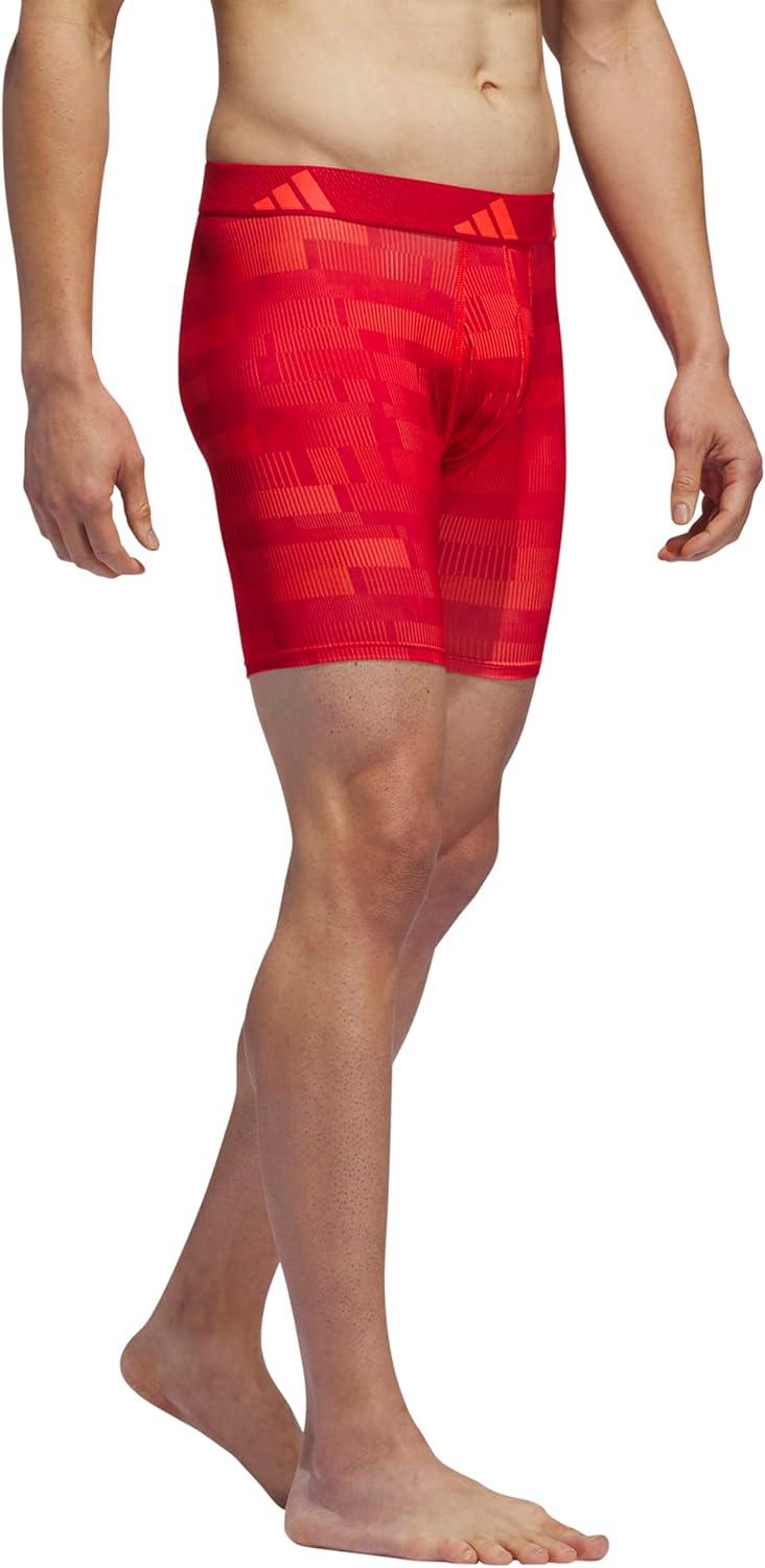 imageadidas mens Performance Boxer Brief Underwear 1packHaste Solar Redbright Redbetter ScarletBright RedSolar Red