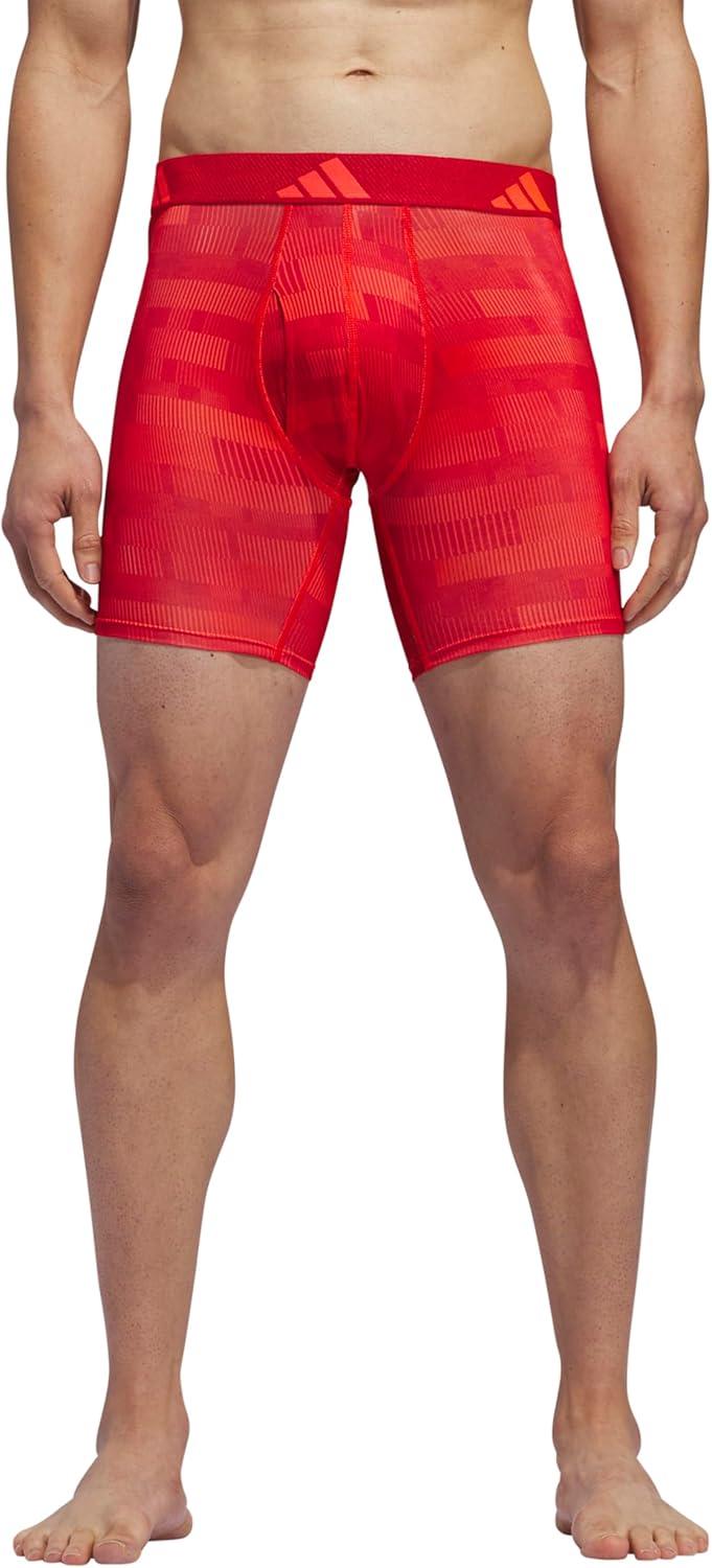 imageadidas mens Performance Boxer Brief Underwear 1packHaste Solar Redbright Redbetter ScarletBright RedSolar Red