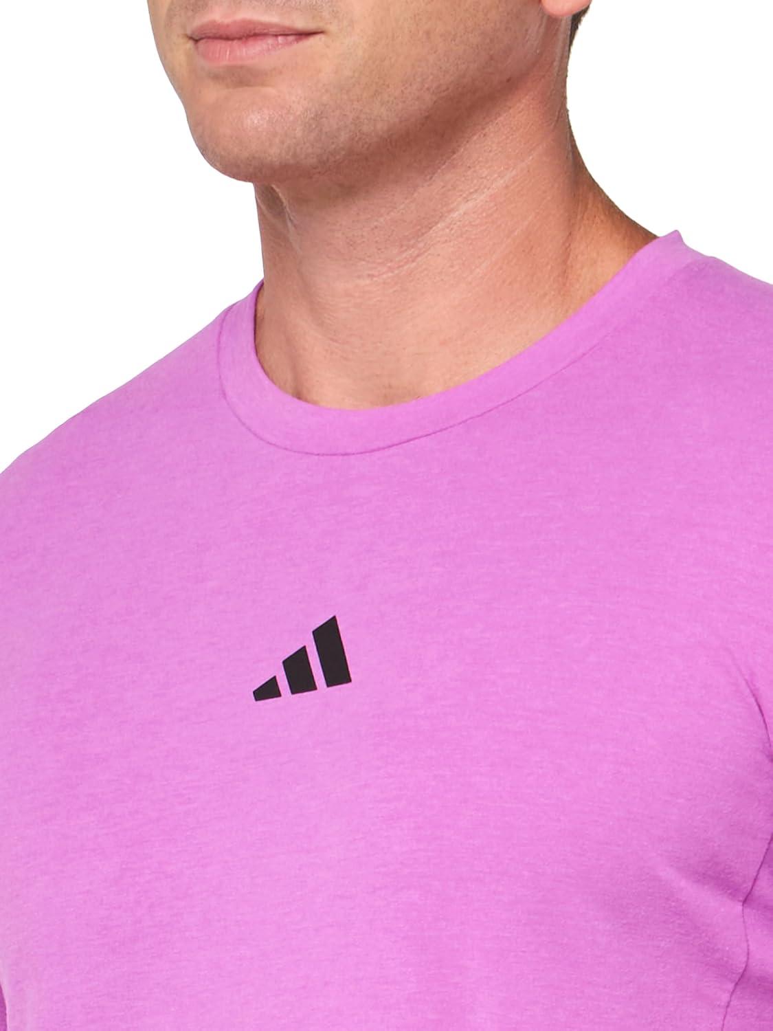 imageAdidas Mens Designed for Training Workout TShirtPurple Burst Mel