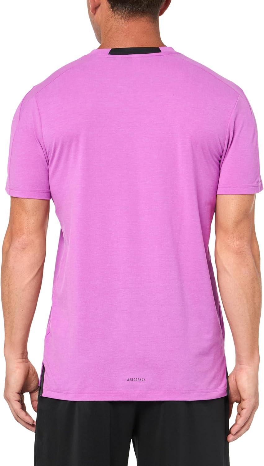 imageAdidas Mens Designed for Training Workout TShirtPurple Burst Mel