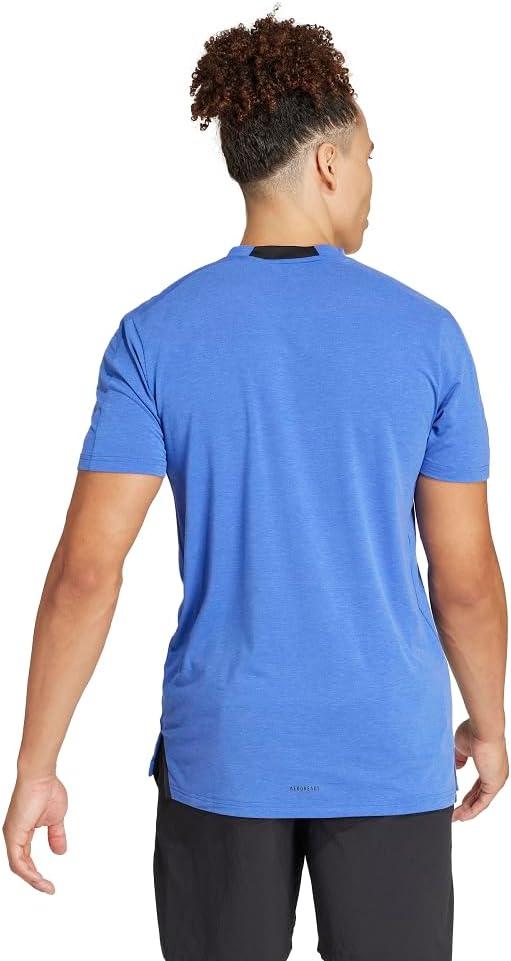 imageAdidas Mens Designed for Training Workout TShirtSemi Lucid Blue