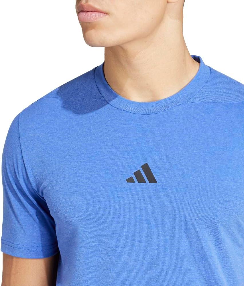 imageAdidas Mens Designed for Training Workout TShirtSemi Lucid Blue