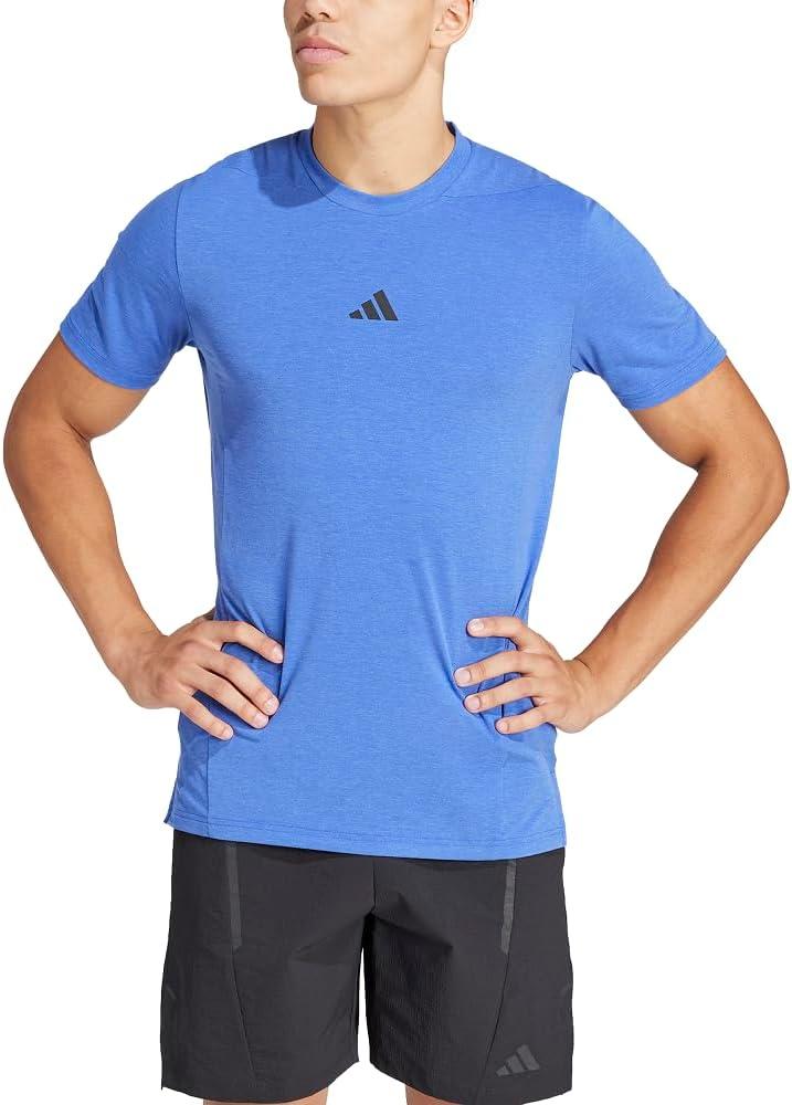 imageAdidas Mens Designed for Training Workout TShirtSemi Lucid Blue